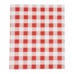 Greaseproof Paper Sheets Red Gingham 310 x 380mm (200 Pack)