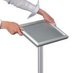 Premier Point of Sale Freestanding Aluminium Menu Display Stand A3