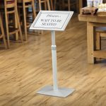 Premier Point of Sale Freestanding Aluminium Menu Display Stand A4 - Image 3