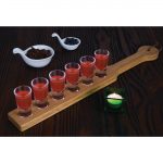 Olympia Oak Wood 6 Shot Wooden Paddle Board 500mm - Image 5