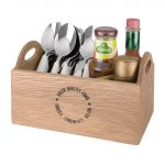 Olympia Oak Printed Table Caddy 230mm - Image 3