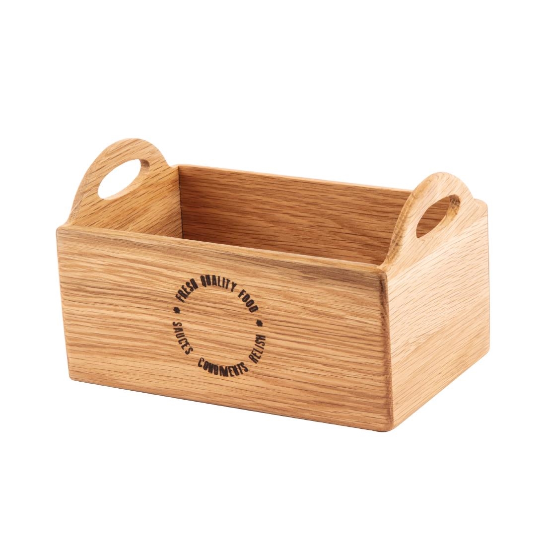 cn517_tablecaddy1.jpg Olympia Oak Printed Table Caddy 230mm - Image 1