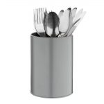 Olympia Galvanised Utensil Tin Grey - Image 3