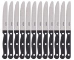 Olympia Taverna Rounded Steak Knives with Black Handles (12 Pack) - Image 3