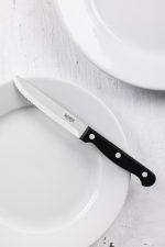 Olympia Taverna Rounded Steak Knives with Black Handles (12 Pack) - Image 8