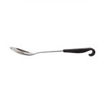 Vogue Slotted Serving Spoon Black Handle 340mm - Image 2