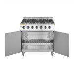 Buffalo 6 Burner Gas Oven Range with Castors - Image 4