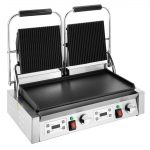 Buffalo Double Contact Grill Flat Base Ribbed Top Plate - Image 4