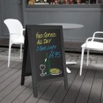 Olympia Pavement Board Black Wooden Frame 500x850mm - Image 6