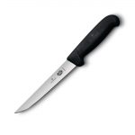 Victorinox Fibrox Straight Boning Knife Black 15cm