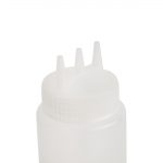 Vogue Clear 3 Nozzle Squeeze Bottle 24oz - Image 2