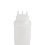Vogue Clear 3 Nozzle Squeeze Bottle 36oz - Image 2
