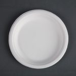 Fiesta Compostable Bagasse Plates Round 179mm (50 Pack)