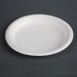 Fiesta Compostable Bagasse Plates Round 179mm (50 Pack) - Image 4