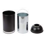 Bolero Bullet Bin with Open Top Lid Black 40Ltr - Image 3