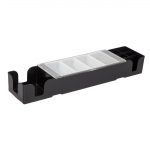 Beaumont 4 Compartment Condiment Holder with Napkin Dispenser Black - Image 2