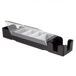 Beaumont 4 Compartment Condiment Holder with Napkin Dispenser Black - Image 5