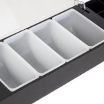 Beaumont 4 Compartment Condiment Holder with Napkin Dispenser Black - Image 6
