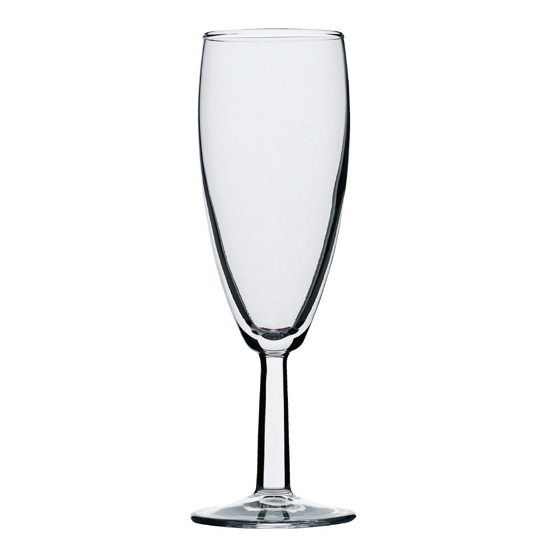 d904-saxon-flute-glass.jpg Utopia Saxon Champagne Flutes 160ml (48 Pack) - Image 1