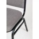 Bolero Square Back Banquet Chairs Black & Grey (Pack of 4) - Image 7