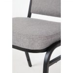 Bolero Square Back Banquet Chairs Black & Grey (Pack of 4) - Image 8