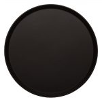 Cambro Treadlite Fibreglass Round Non-Slip Tray Black 405mm