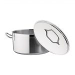 Nisbets Essentials Stainless Steel Stew Pot with Lid  32cm - Image 5