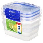 Sistema Klip It Plus Storage Containers 1Ltr (3 Pack)