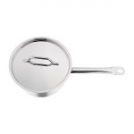 Nisbets Essentials Stainless Steel Saucepan with Lid 16cm - Image 2