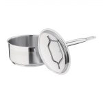 Nisbets Essentials Stainless Steel Saucepan with Lid 16cm - Image 4