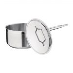 Nisbets Essentials Stainless Steel Saucepan with Lid 20cm - Image 6