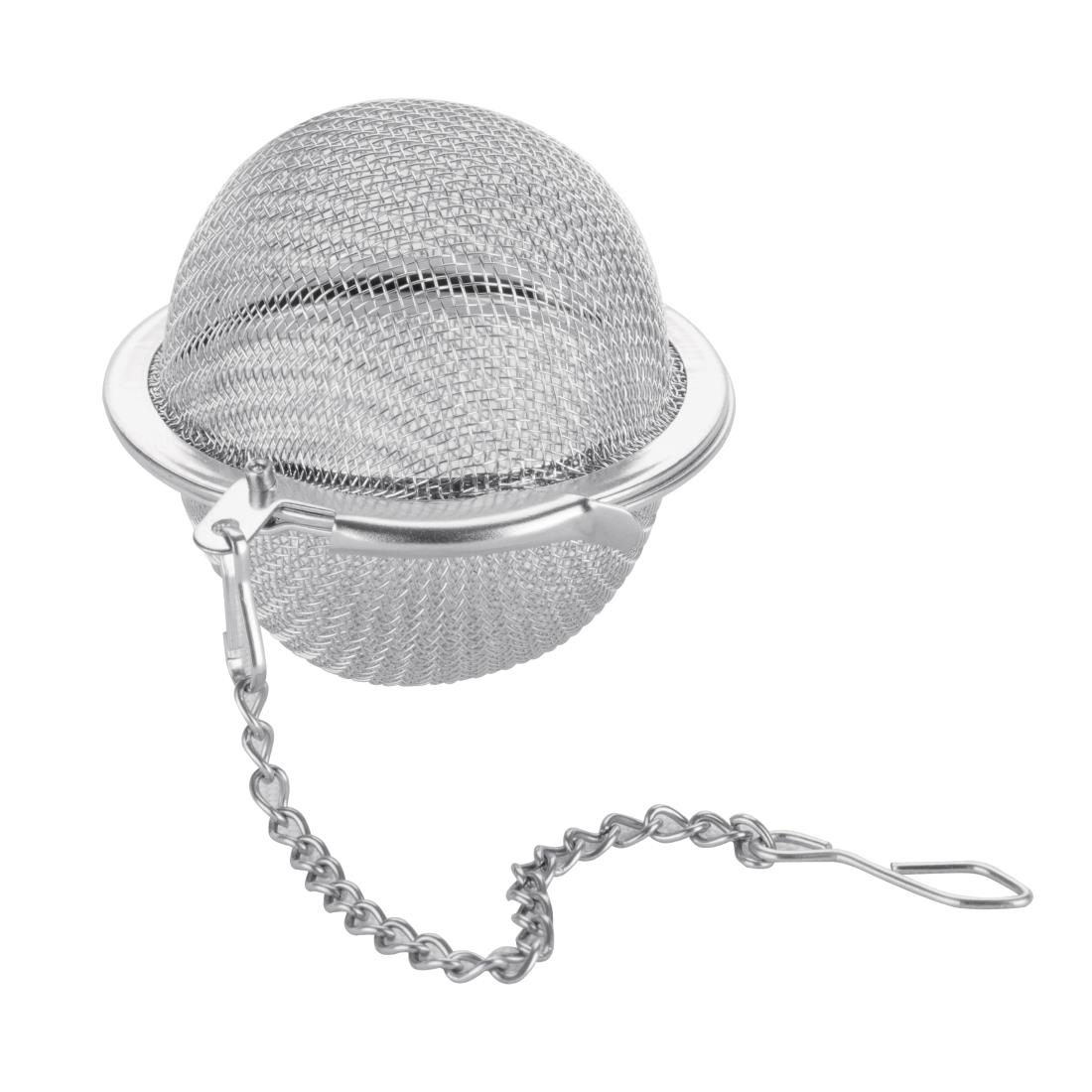 df899_omeshststteastrainer-sam3647.jpg Olympia Mesh Stainless Steel Tea Strainer 50(Ø)mm - Image 1