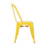 Bolero Bistro Steel Side Chairs Yellow (Pack of 4) - Image 3