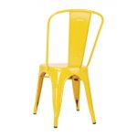 Bolero Bistro Steel Side Chairs Yellow (Pack of 4) - Image 4