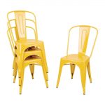 Bolero Bistro Steel Side Chairs Yellow (Pack of 4) - Image 7
