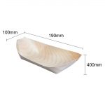 Fiesta Compostable Wooden Sushi Boats Medium 190mm (100 Pack) - Image 5