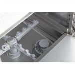Buffalo Digital Undercounter Glass Washer with Drain Pump 400mm Basket 2.9kW - Image 5