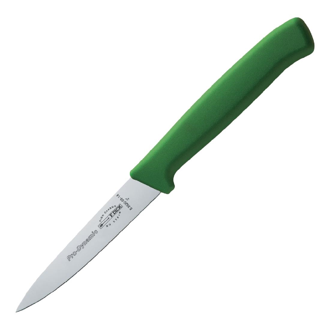 dl363_web-image.jpg Dick Pro Dynamic HACCP Kitchen Knife Green 7.6cm - Image 1