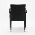 Bolero PE Wicker Armchairs Charcoal (Pack of 4) - Image 3