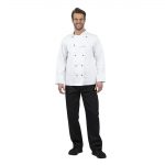 Whites Chicago Unisex Chef Jacket Long Sleeve White L - Image 12
