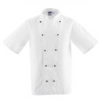 Whites Chicago Unisex Chef Jacket Short Sleeve White L