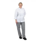 Whites Unisex Vegas Chefs Trousers Black and White Check L - Image 3