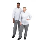 Whites Unisex Vegas Chefs Trousers Black and White Check L - Image 4