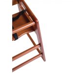 Bolero Wooden Highchair Dark Wood Finish - Image 4