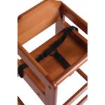Bolero Wooden Highchair Dark Wood Finish - Image 5