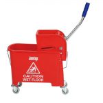 Jantex Kentucky Red Mop Bucket and Wringer 15Ltr - Image 2