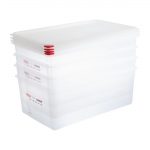 Araven Polypropylene 1/1 Gastronorm Food Storage Box 28Ltr (4 Pack) - Image 6