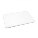 Hygiplas Thick Low Density White Chopping Board 450x300x20mm - Image 2