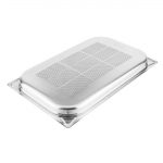 Vogue Stainless Steel Heavy Duty Perforated 1/1 Gastronorm Tray 40mm - Image 2