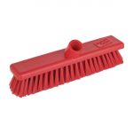 Jantex Hygiene Broom Soft Bristle Red 12"
